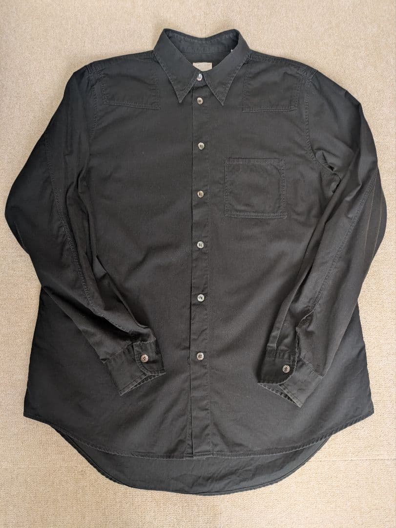 HELMUT LANG本人期 シャツ ブラック 52 ヘルムートラング