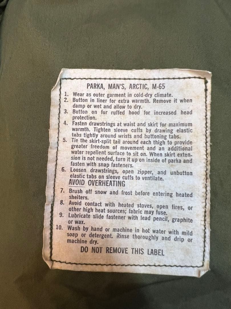 スペシャルビンテージ 70s M-65 XS アルミジップ コヨーテファー