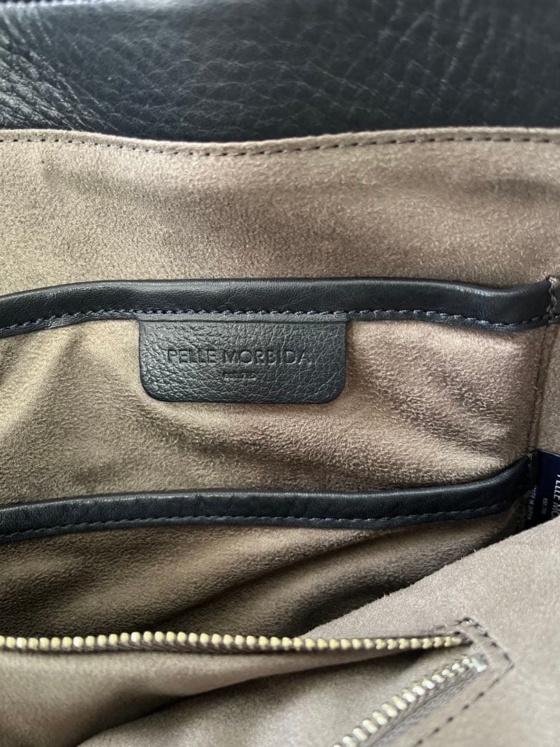 黒 レザー ビジネス トートバッグ