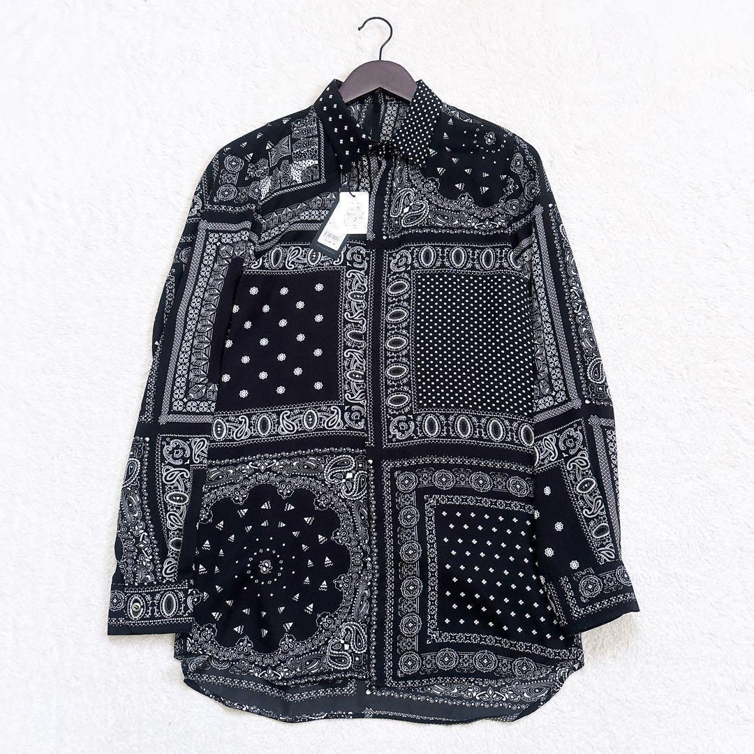 新品 GalaabenD 山下智久着用 デシンパッチワークバンダナプリントシャツ