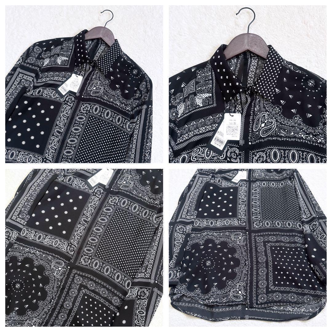 新品 GalaabenD 山下智久着用 デシンパッチワークバンダナプリントシャツ