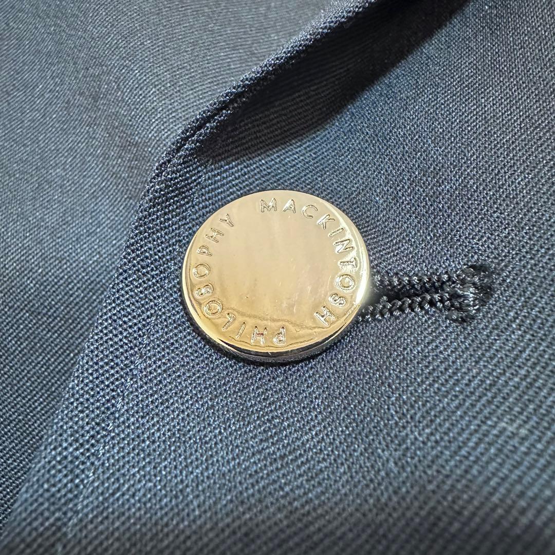 極美品✨マッキントッシュフィロソフィー セットアップ ウールスラックス 紺 6