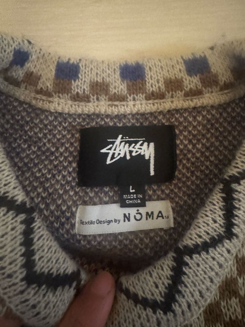 STUSSY NOMA Lサイズ　ニット　セーター　ステューシー スウェット