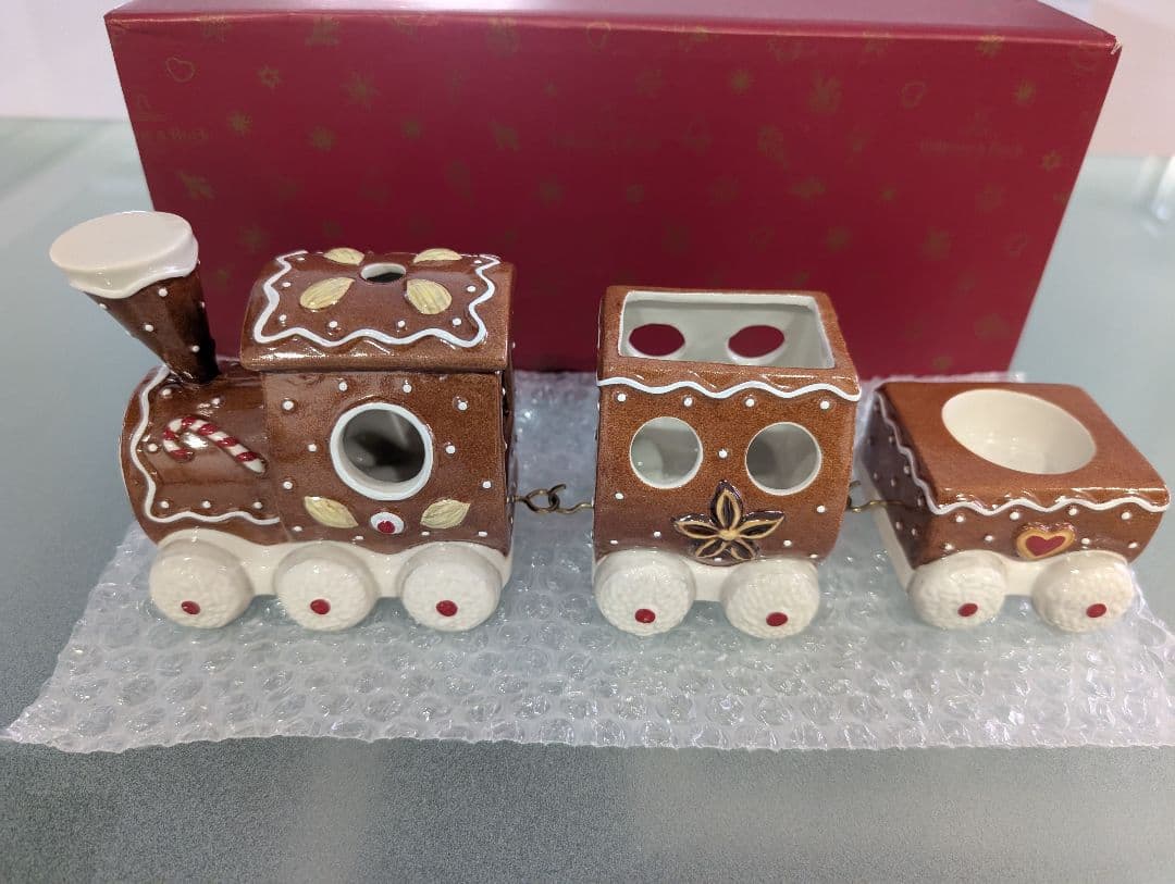 ビレロイ＆ボッホ　Villeroy＆Boch　クリスマス　陶器　列車　お菓子