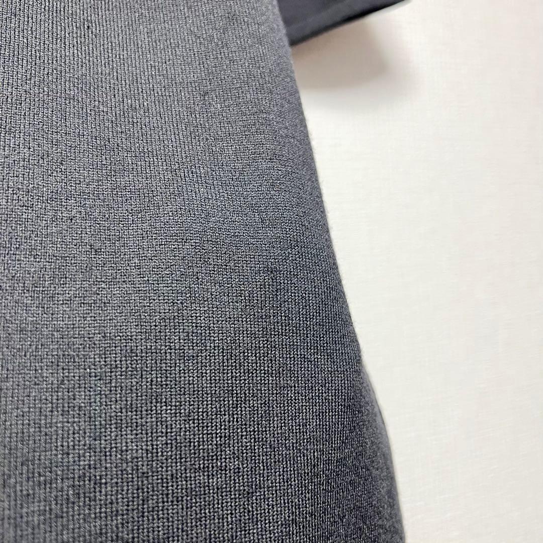 クリスチャンディオール ガリアーノ期 膝丈フォーマルワンピース ウール 黒 40