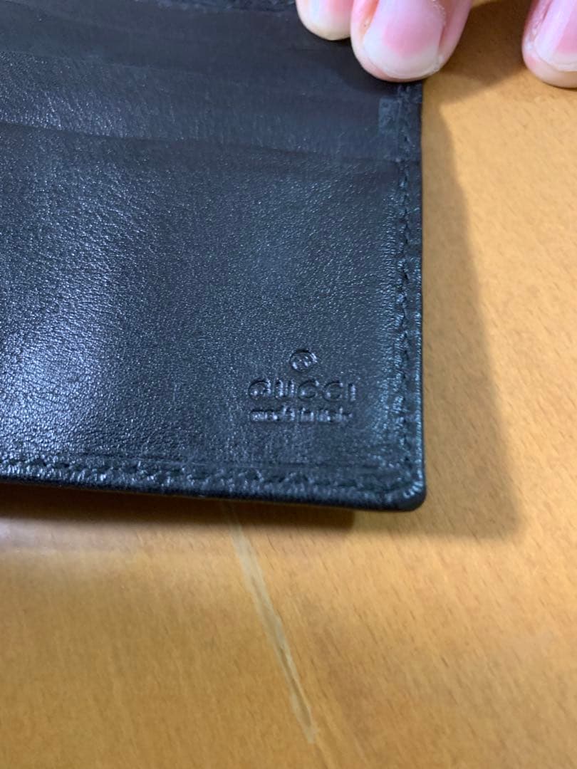 グッチ マネークリップ GG 二つ折り ブラック