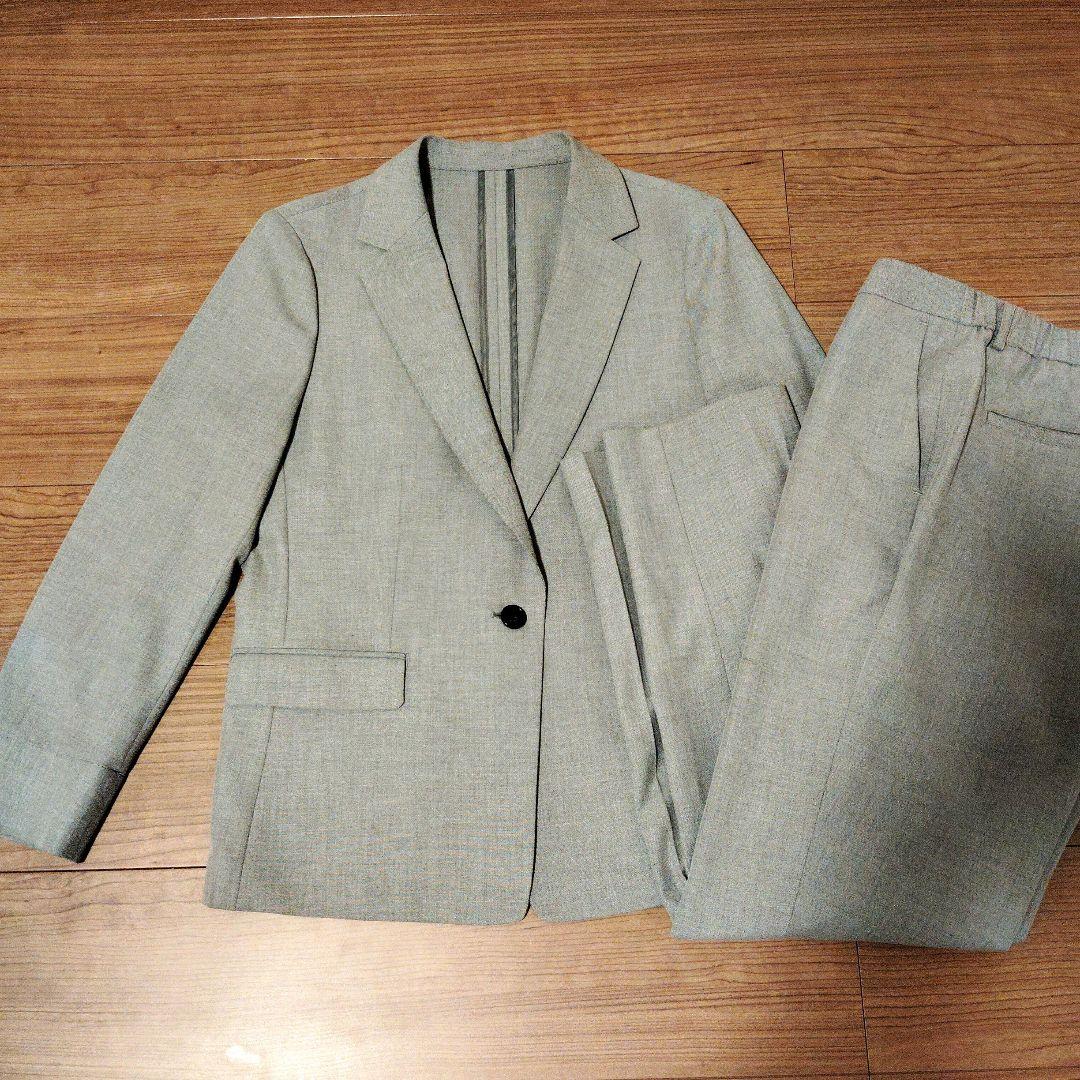 洗える Les Mues セオa テーラードジャケット&クロップドパンツ セット