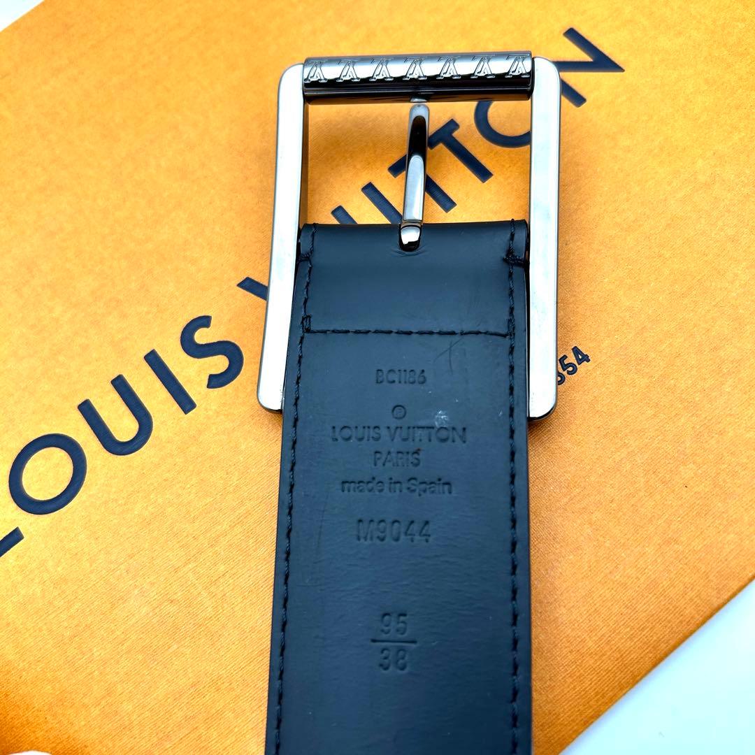 極美品 ルイヴィトン エクリプス ベルト M9044 ブラック メンズ