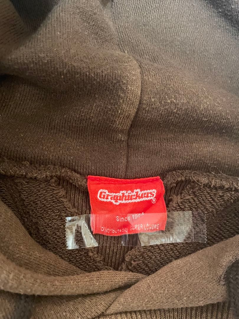 【希少】90s 立花ハジメ GRAPHICKERS ロゴパーカー　Lサイズ