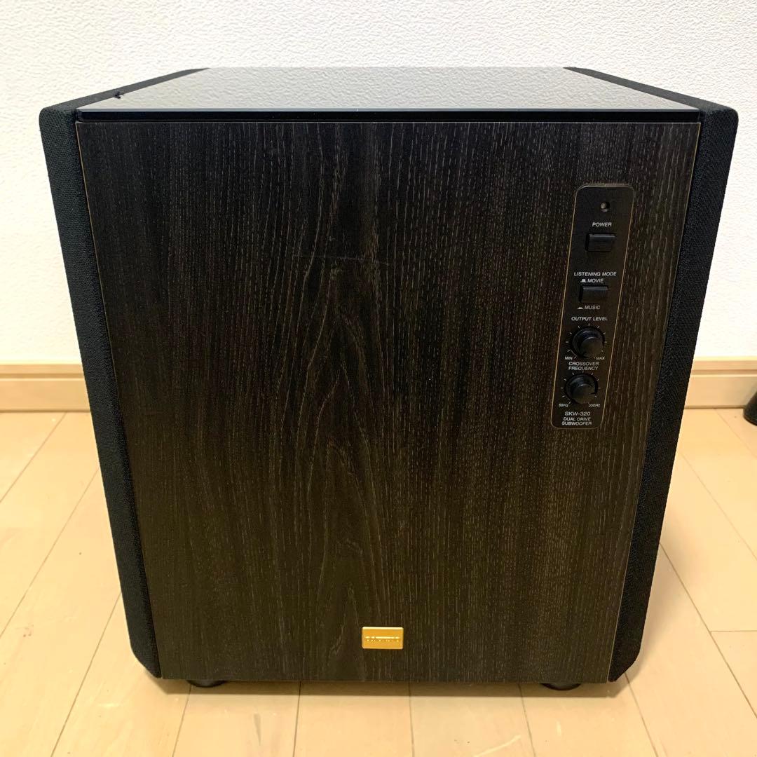 ONKYO デュアルドライブ アンプ内蔵 サブウーファー SKW-320