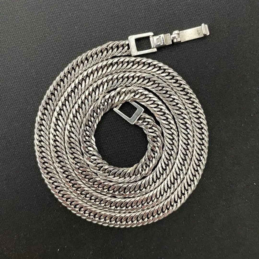 シルバー925 12面トリプル 喜平 ロジウムコーティング