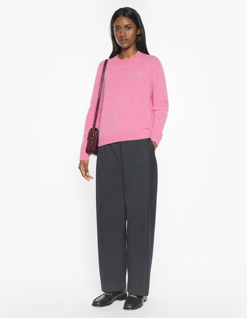 新品 MAISON KITSUNE S メゾンキツネウールセーター ピンク