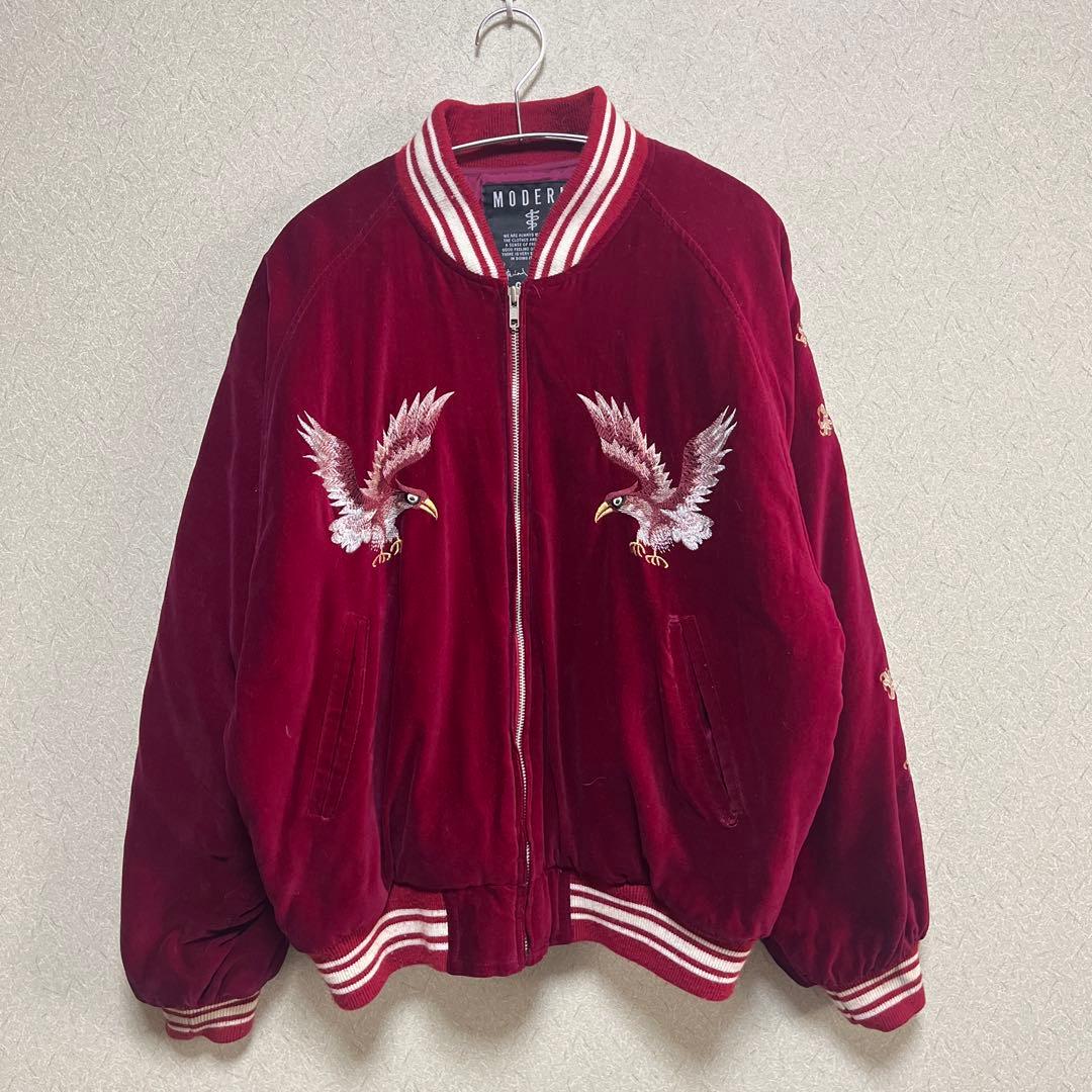 MODERN VOICE VINTAGE ベロアスカジャン