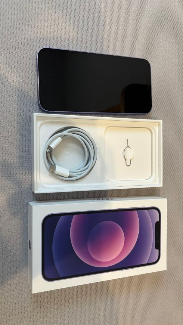 iPhone 12-128 GB パープル　スマホ本体　値下げ