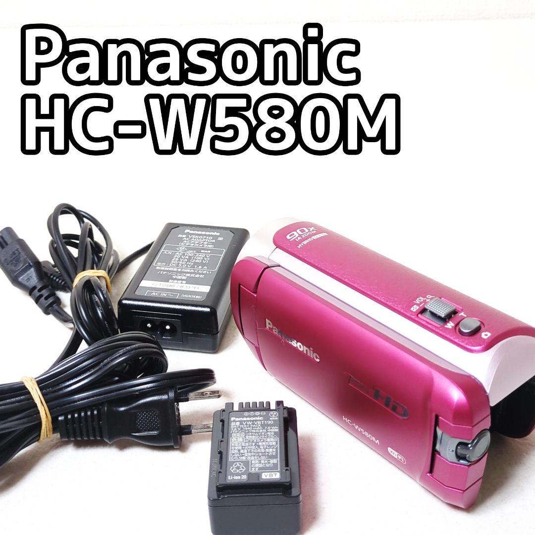 Panasonic デジタルハイビジョンビデオカメラHC-W580M ピンク