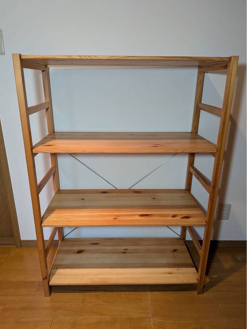 ■送料込■無印良品 MUJI パイン材ユニットシェルフ 木製家具 棚収納