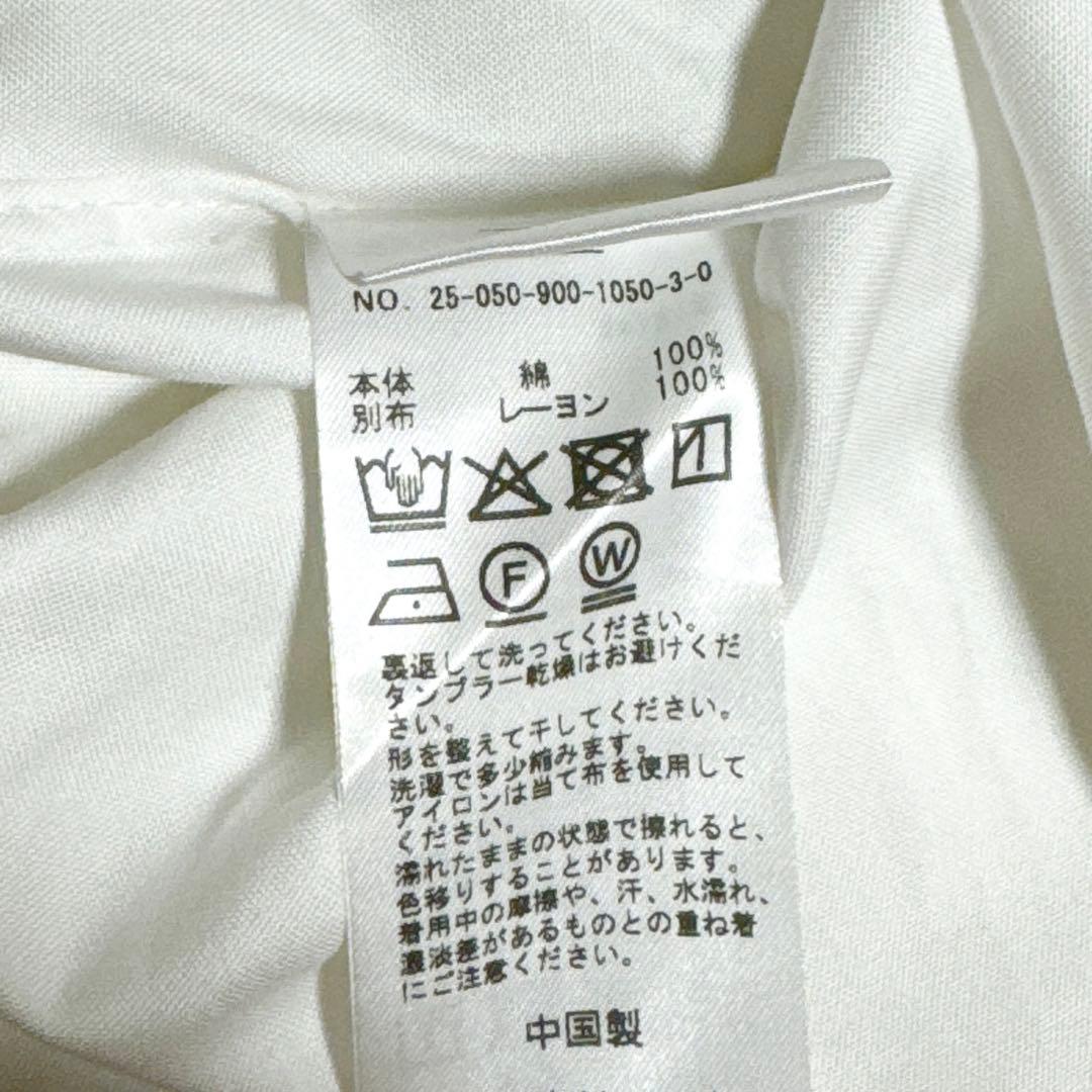 25AW イエナ セイラーカラードレスシャツ ホワイト