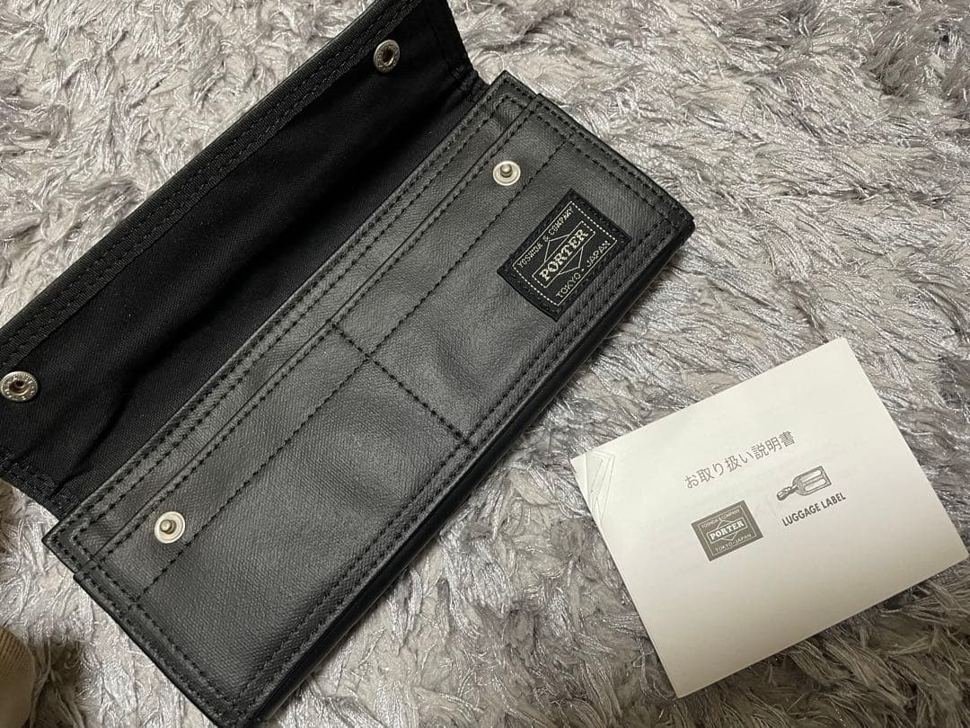 【未使用】PORTER ポーター　長財布　取扱説明書あり