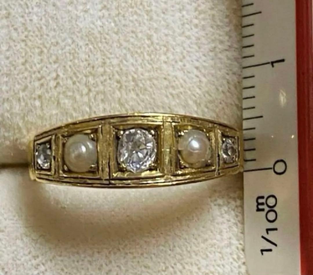 18金　18K イギリスアンティーク　リング　指輪