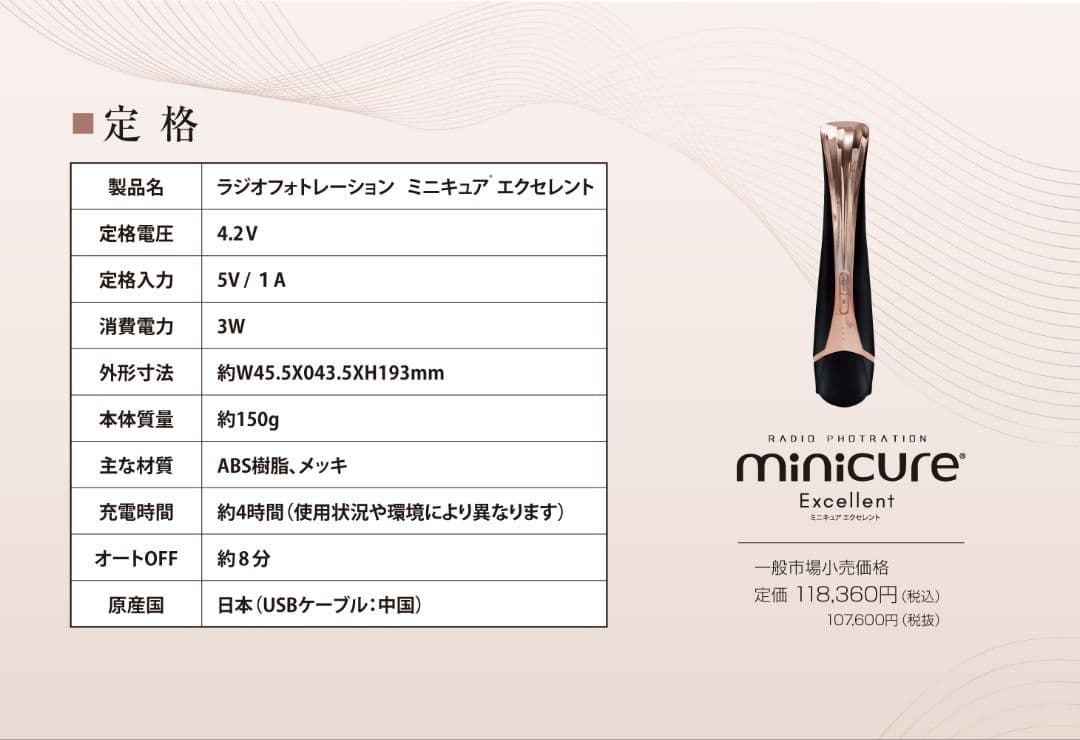 CBS ICR Beauty ミニキュア エクセレント シービーエス 美顔器