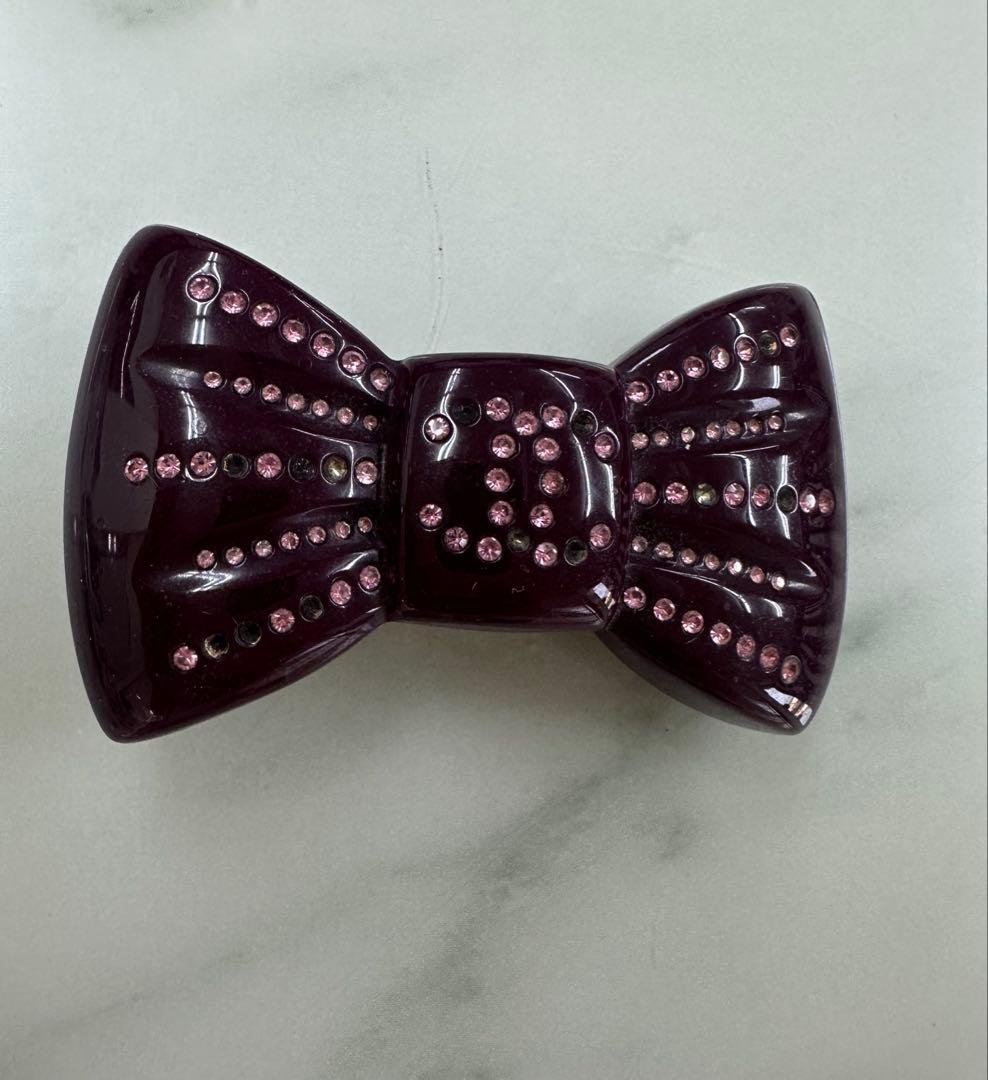 CHANEL シャネル　リボン　バレッタ　訳あり