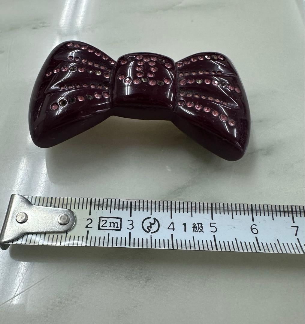 CHANEL シャネル　リボン　バレッタ　訳あり