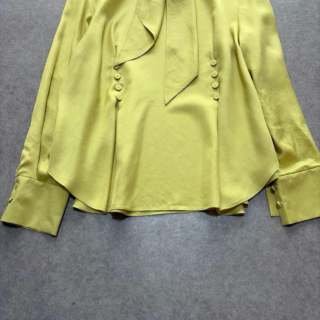 アルアバイル♡スカーフネックブラウス イエロー サイズ2