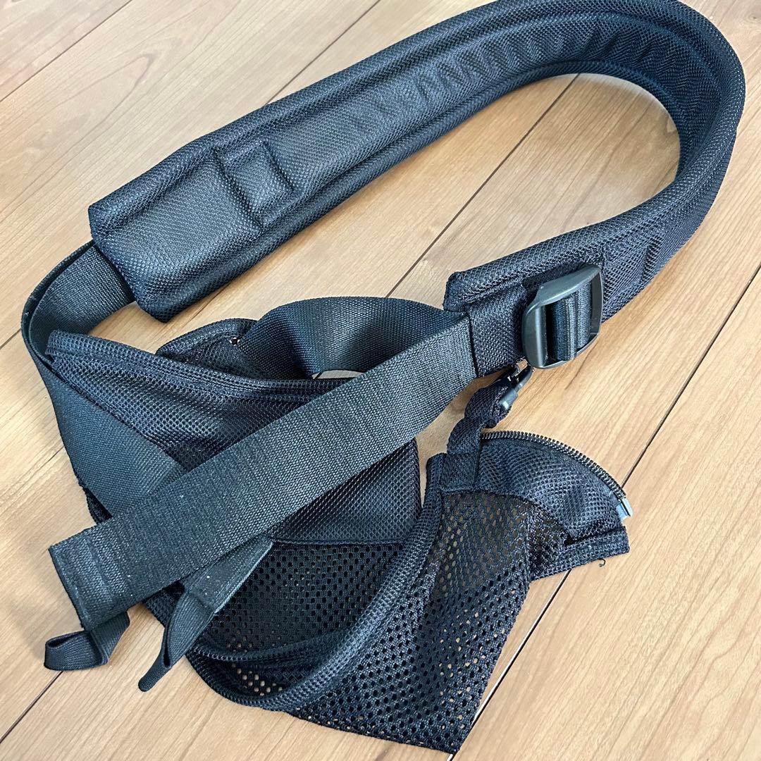 ポルバン　アドバンス ヒップシート　黒　ショルダーベルト付き　新生児　幼児