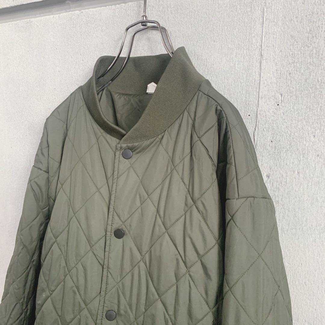 ノースフェイス　キルティングジャケット　カーキ　メンズXL