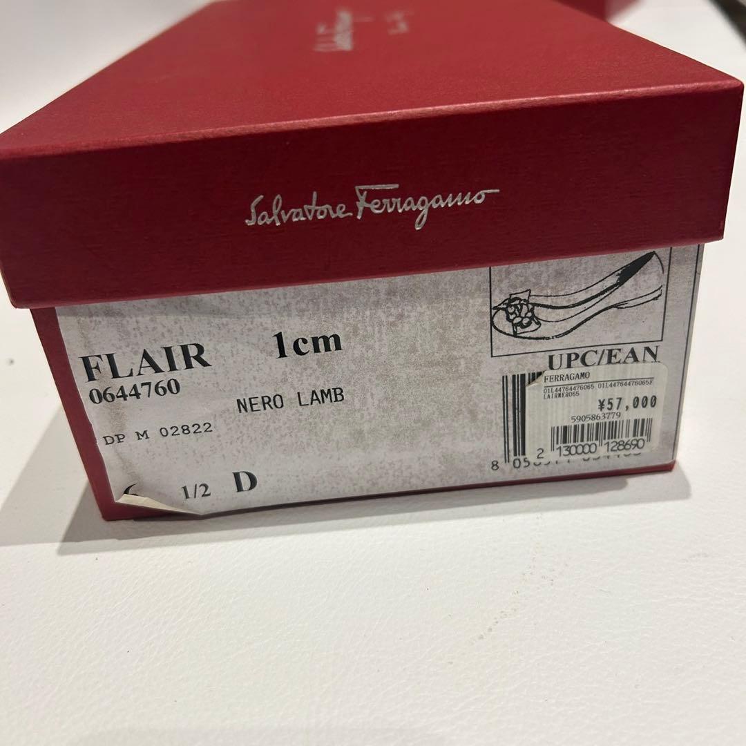 美品✨サルヴァトーレフェラガモ FLAIR フラットシューズ 黒 6 1/2