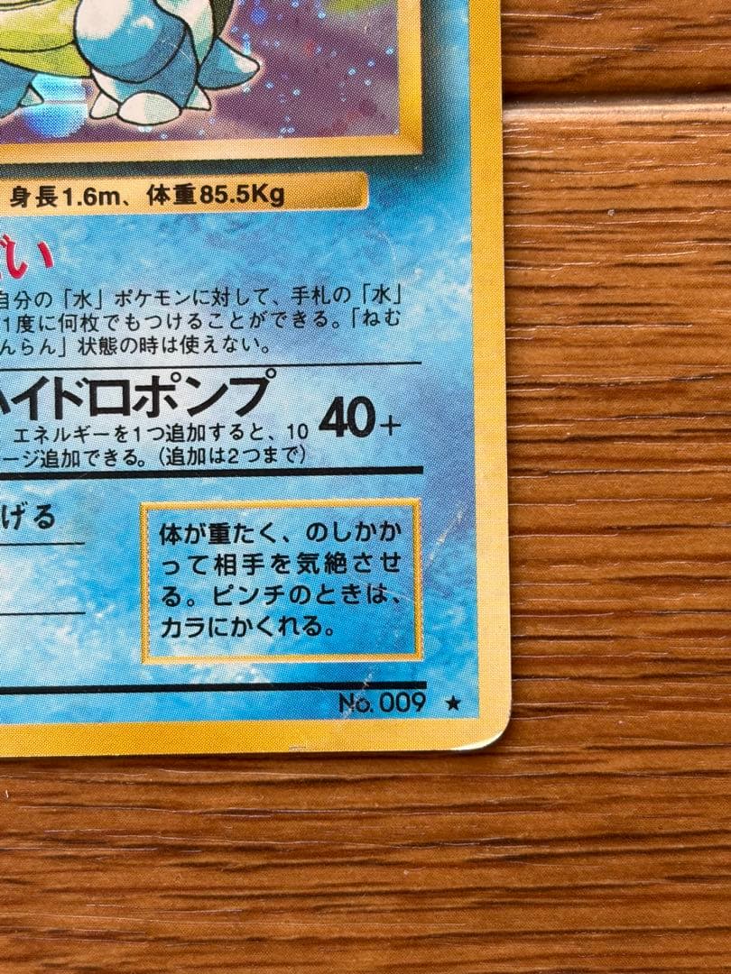 【旧裏】カメックス★ホロ Lv.52｜初期｜裏面ダメージあり