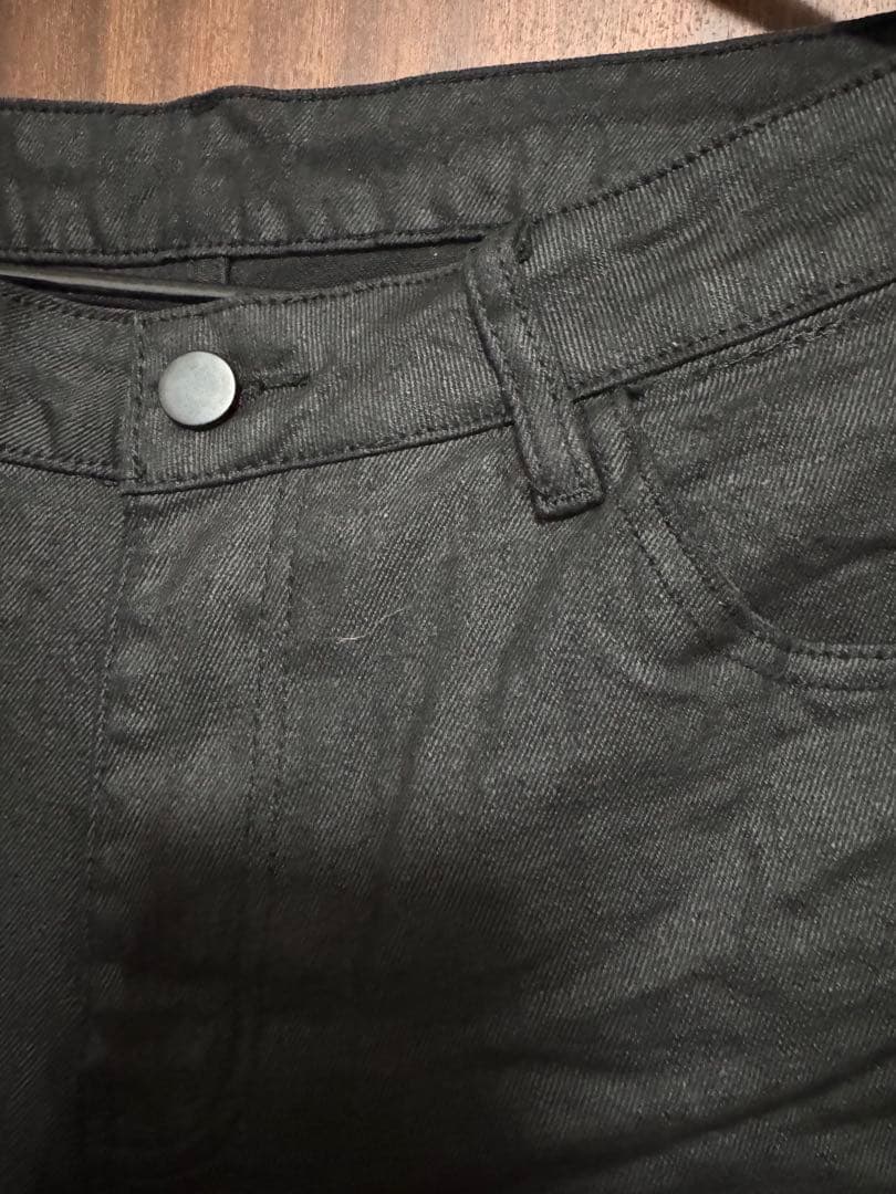 M.U.L.エムユーエル　 リメイクコーティングデニム黒ブラックm.u.l