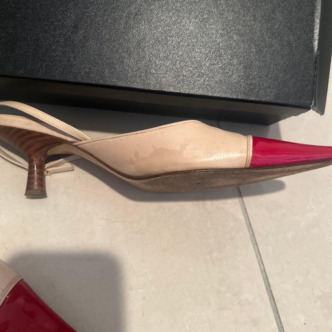 シャネルバックベルトシューズ