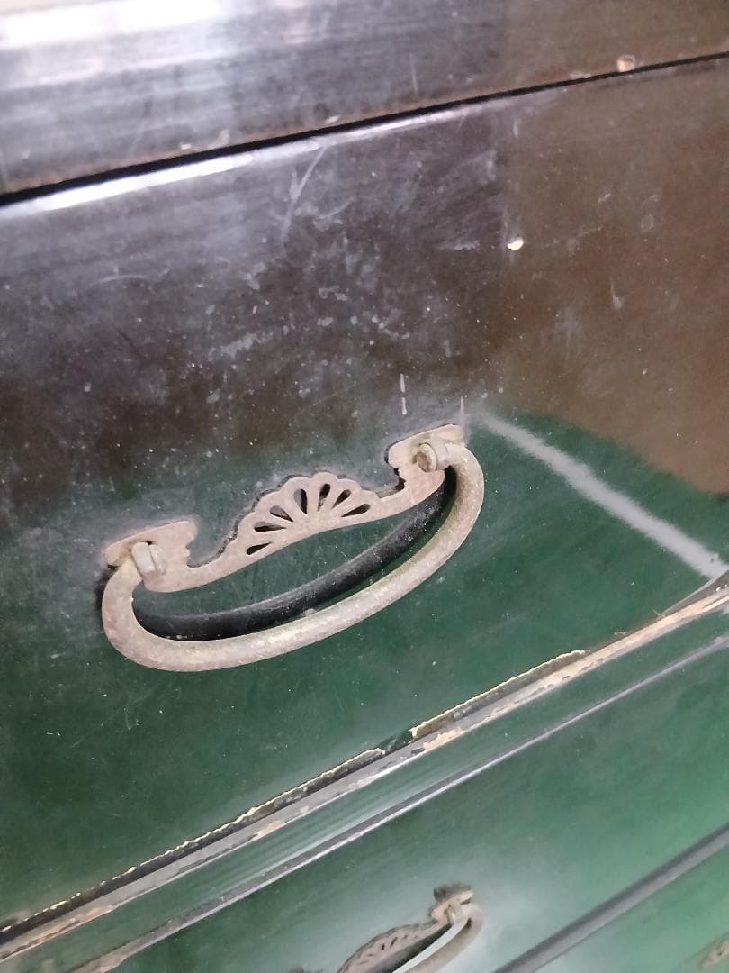 和箪笥 引き出し レトロ アンティーク 古家具 黒色
