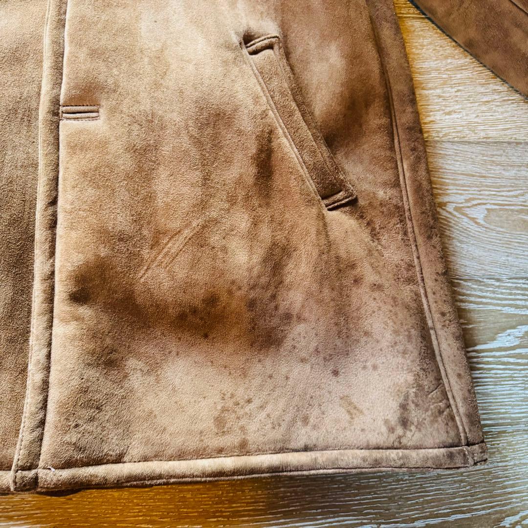 ひひろろ　NAISSANCE ネサンス　本革　ムートンコート　XL