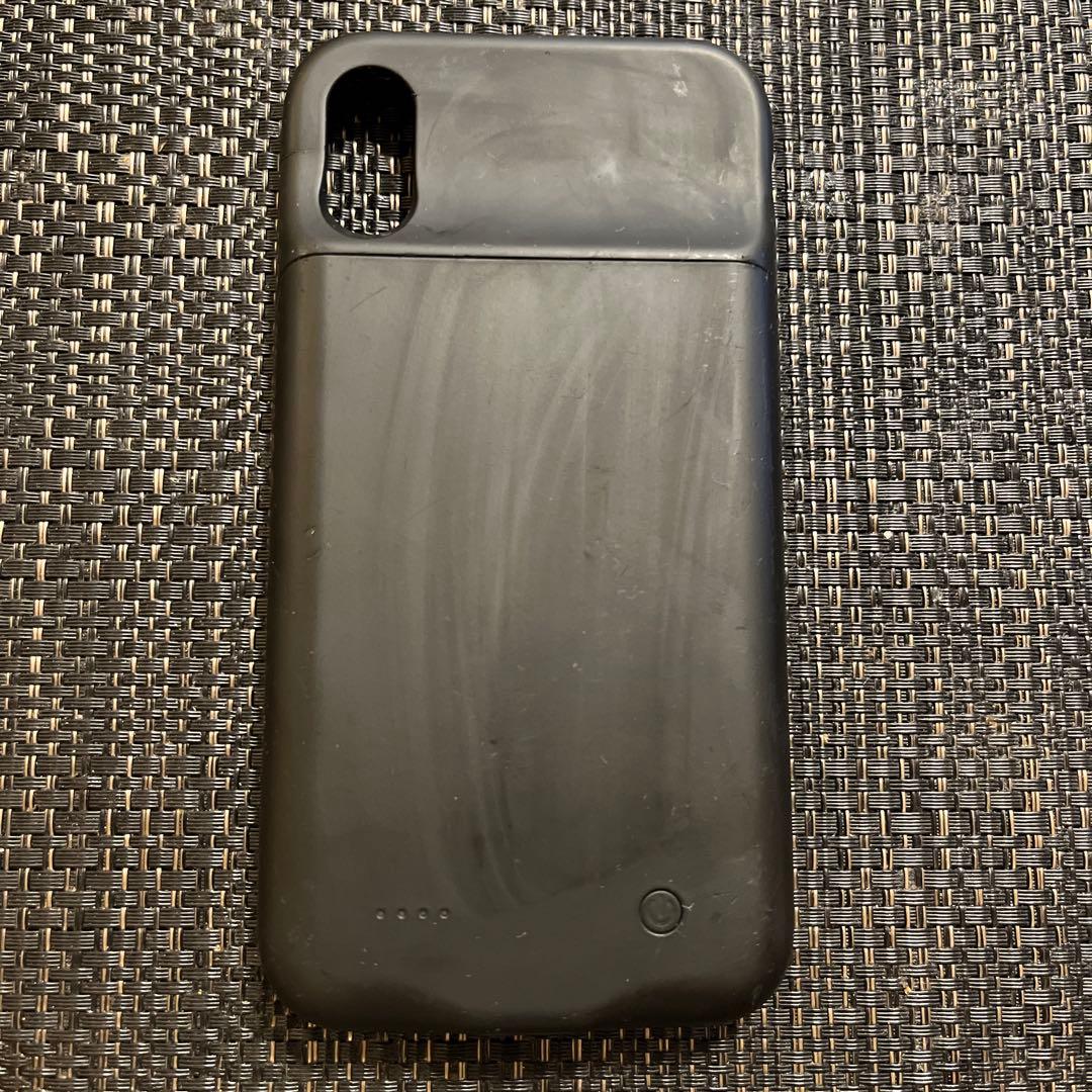 iPhoneXR ブラック ジャンク品 バッテリー付スマホケースセット