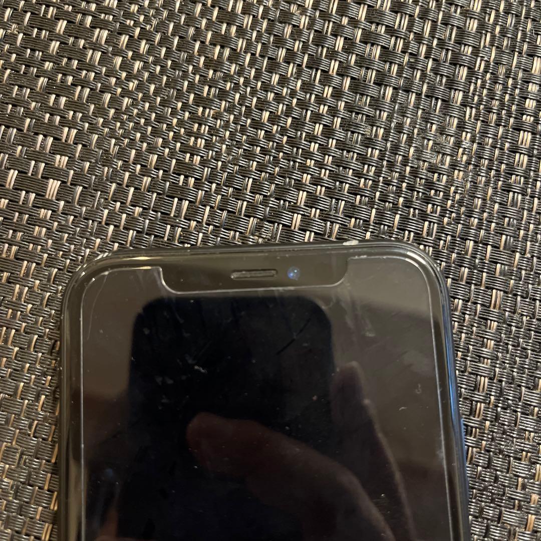 iPhoneXR ブラック ジャンク品 バッテリー付スマホケースセット