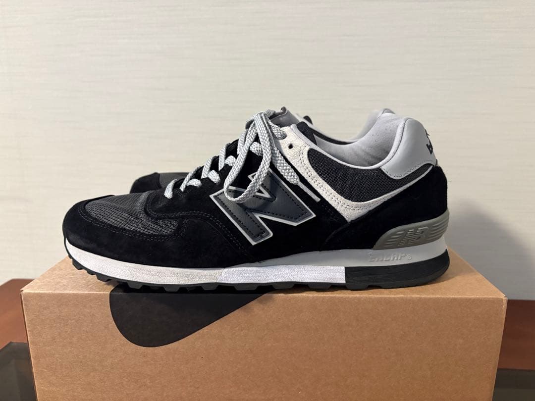 【美品】ニューバランス 576 UK製 ブラック(高機能インソール付き)