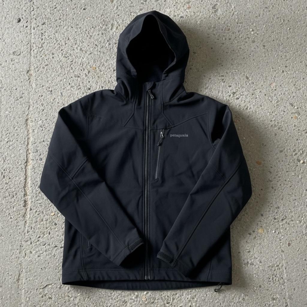 881さ@ Patagonia ナイロン ジップアップ ジャケット ブラック M