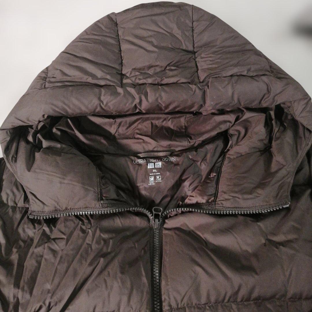 ユニクロ ウルトラライトダウンコクーンパーカ 3XL ブラウン