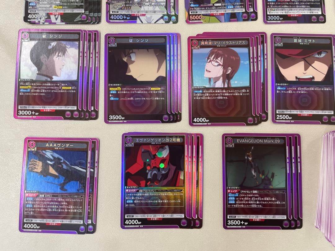 ユニオンアリーナ　エヴァンゲリオン　4コン　セミ4コン　紫　商品説明要確認