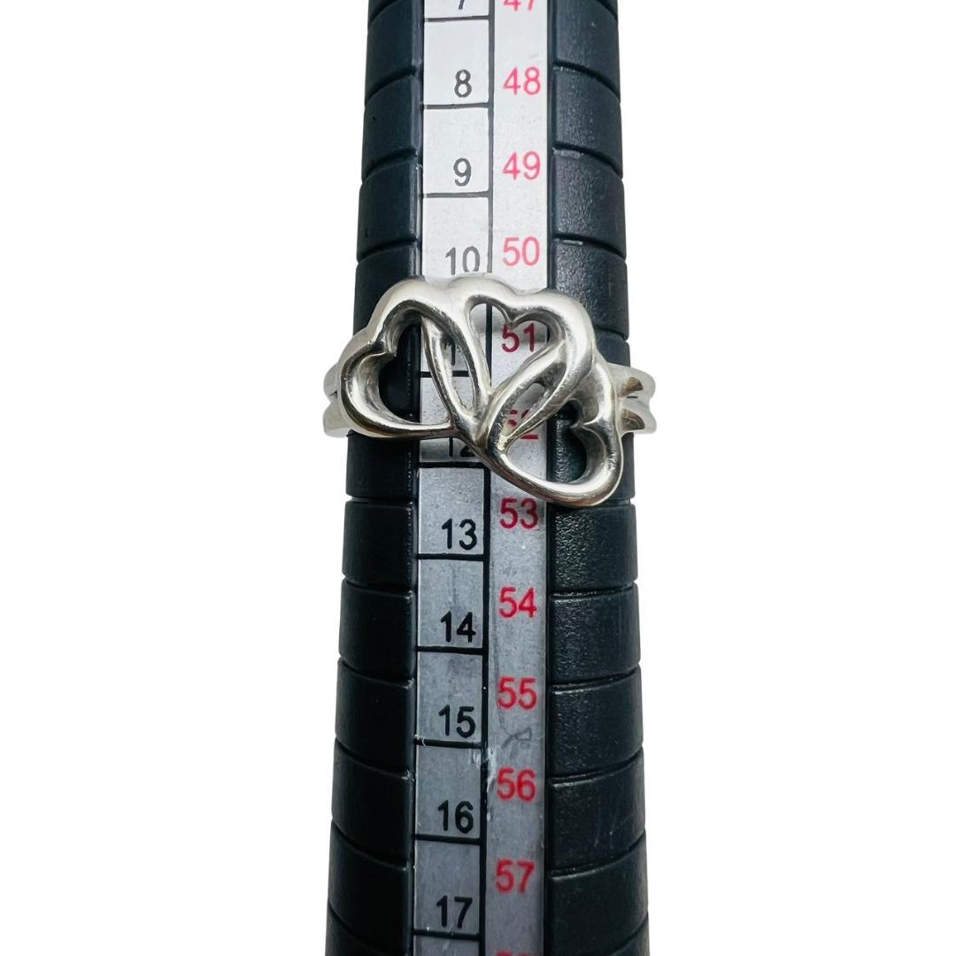 【極美品】TIFFANY 指輪 リング トリプルハート 925 シルバー 12号