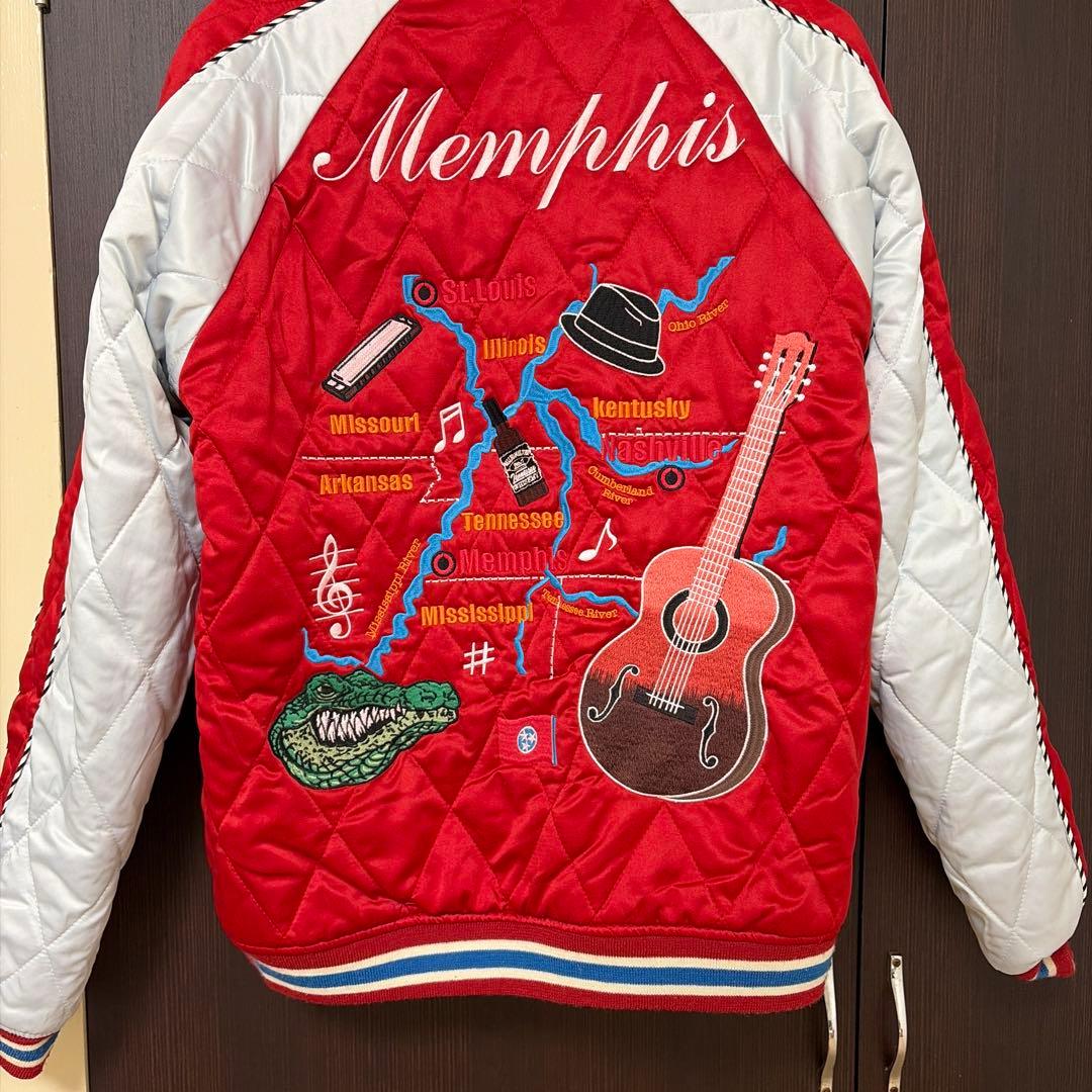 別珍　スカジャン　リバーシブル