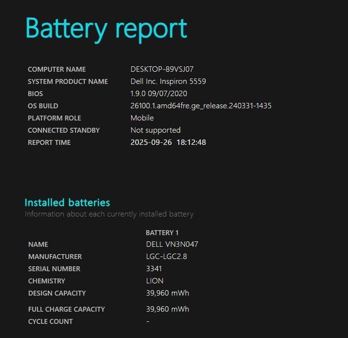 Windowsノート本体 Dell Inspiron 15 i7 8GB SSD480 Win11