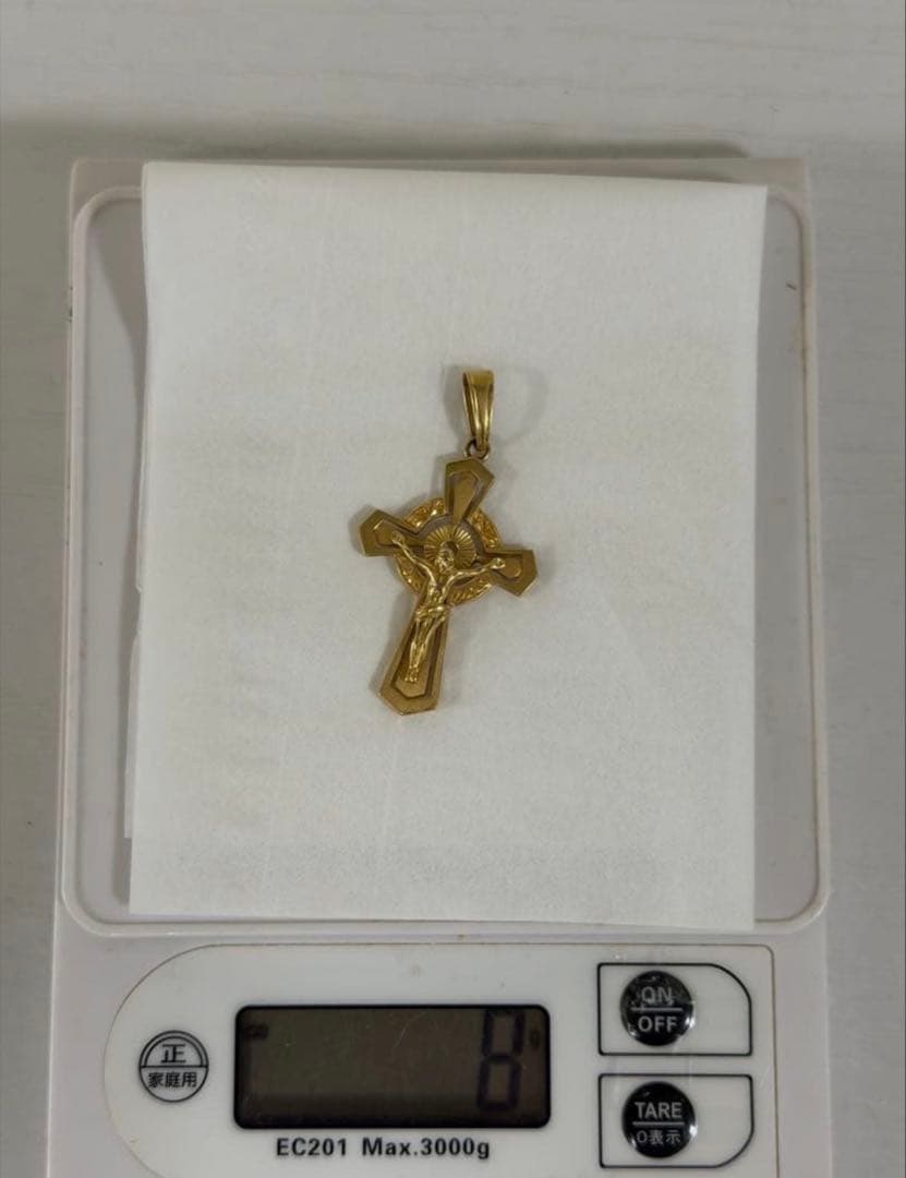 k18 クロスペンダント キリスト