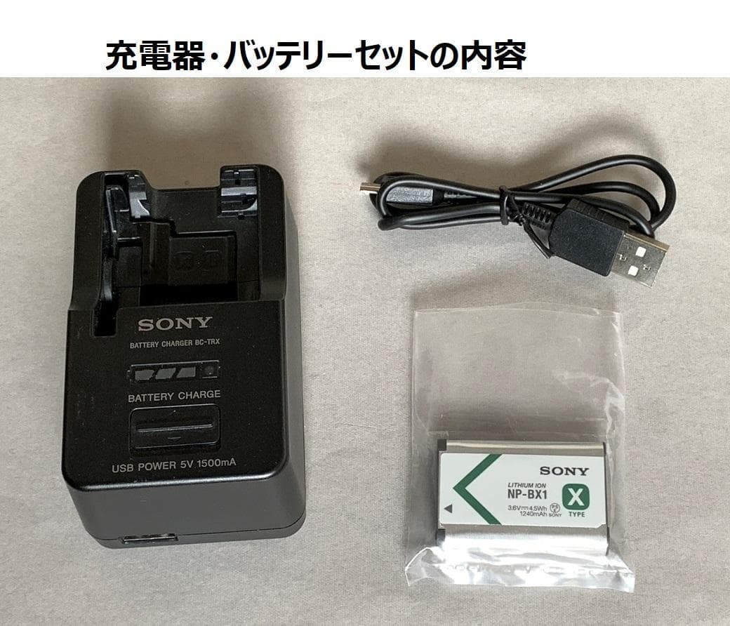 SONY コンパクトデジタルカメラ DSC-WX500 レッド と充電器セット