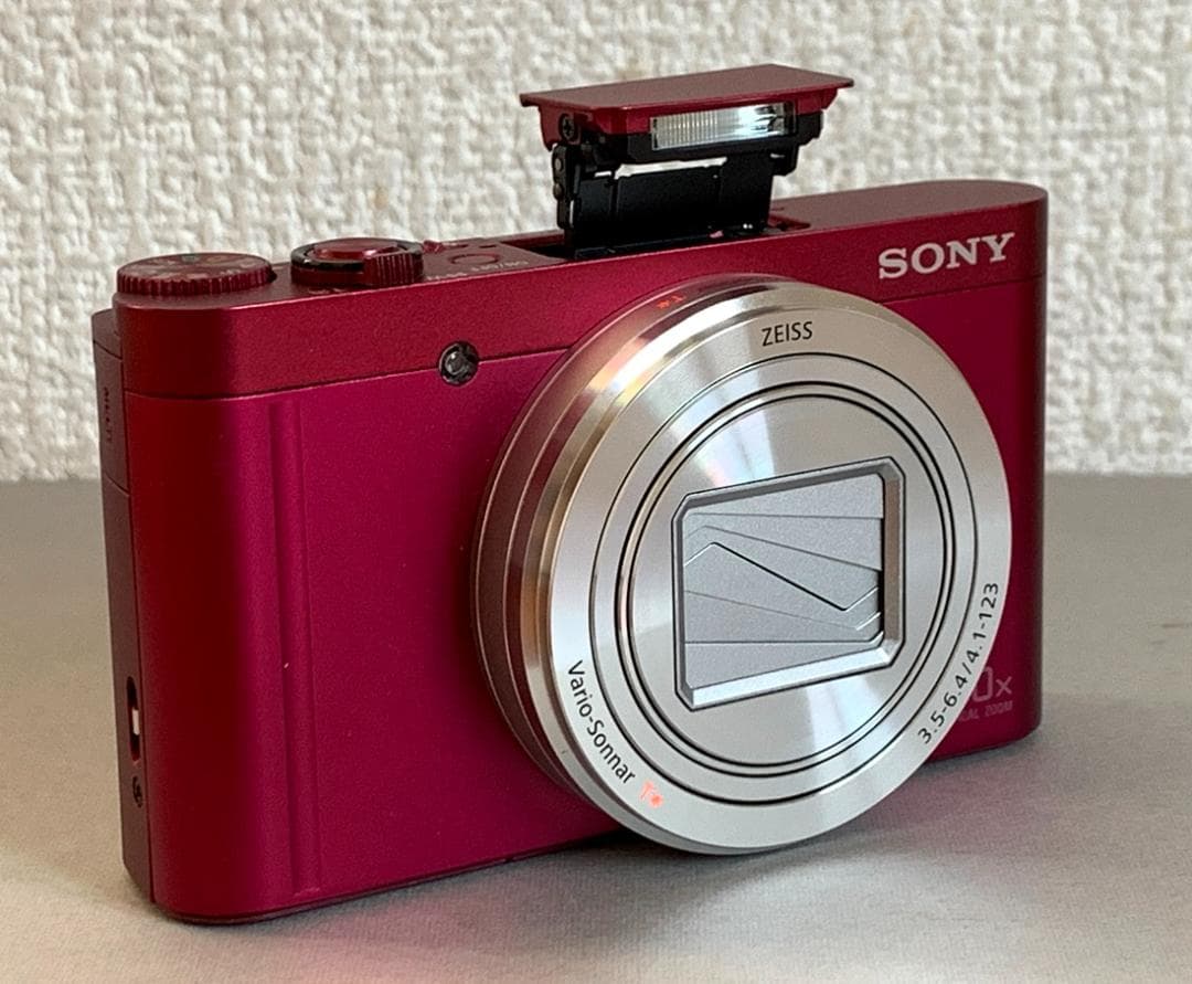 SONY コンパクトデジタルカメラ DSC-WX500 レッド と充電器セット