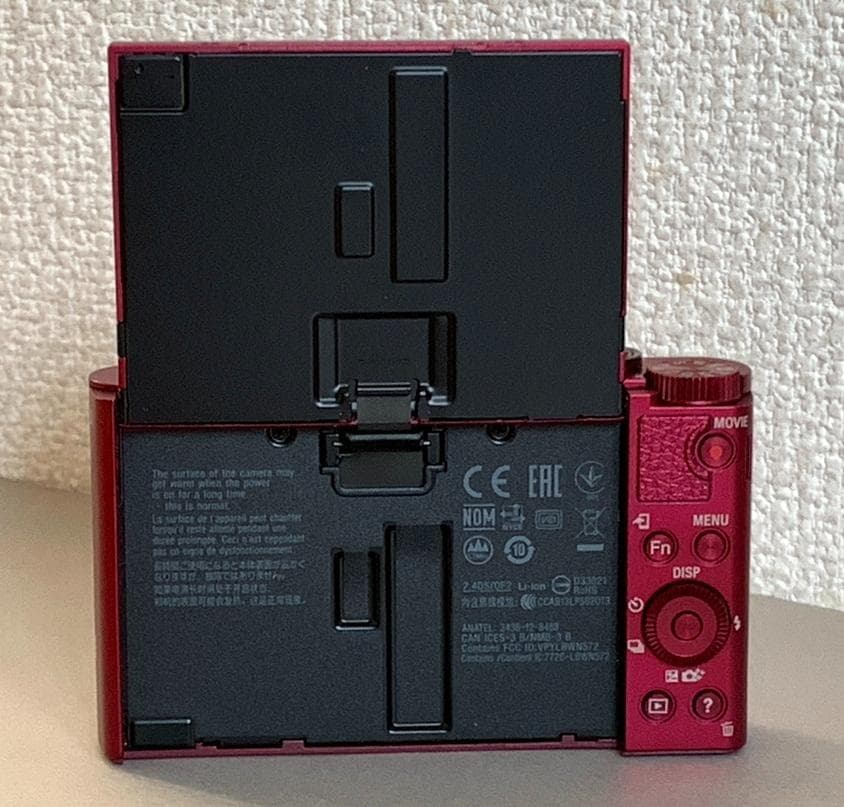 SONY コンパクトデジタルカメラ DSC-WX500 レッド と充電器セット