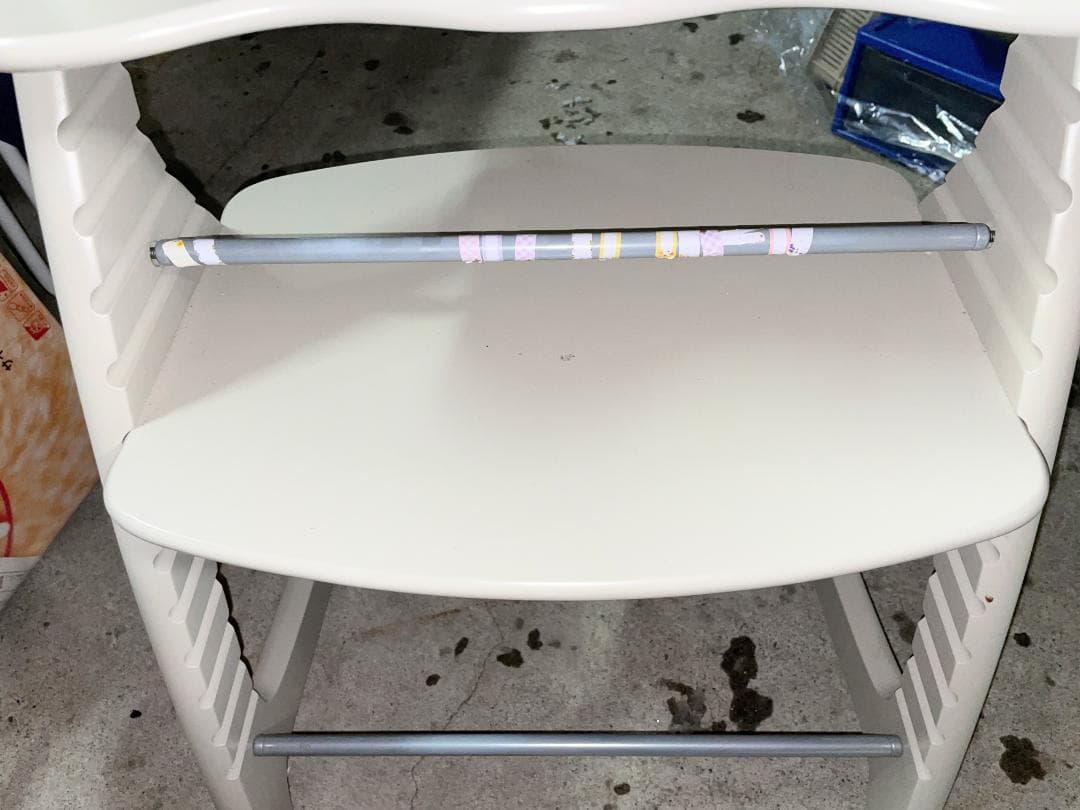 大和屋　すくすくチェアＧＬ5506　グレー 下段棚付き　中古美品