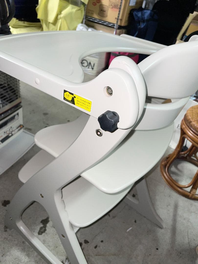 大和屋　すくすくチェアＧＬ5506　グレー 下段棚付き　中古美品